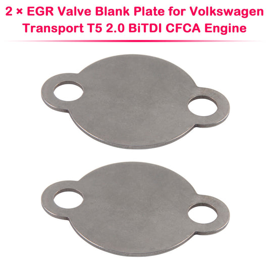 2 × Piastra cieca valvola EGR per motore Volkswagen Transport T5 2.0 BiTDI CFCA