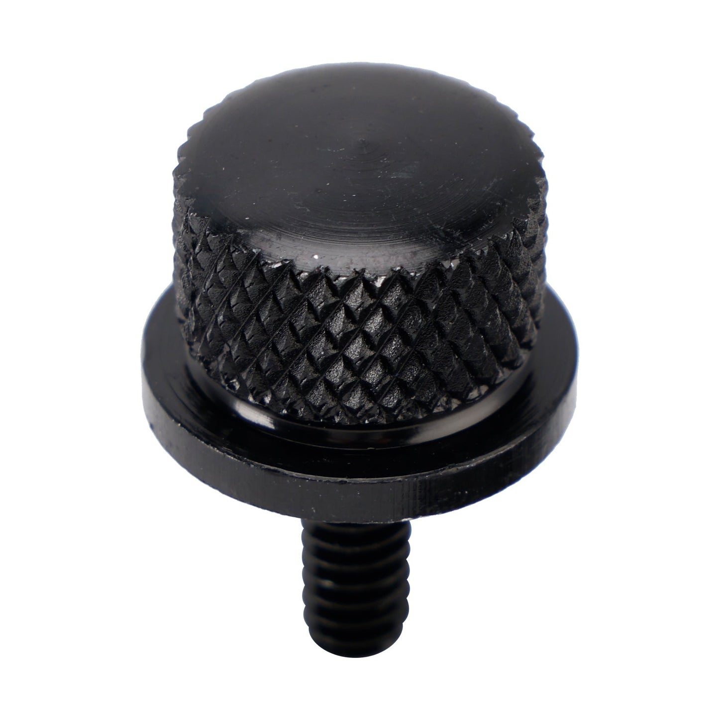 Kit di rilascio piastra bullone sella nero da 1/4""-20 per Touring Softail Dyna 96-23