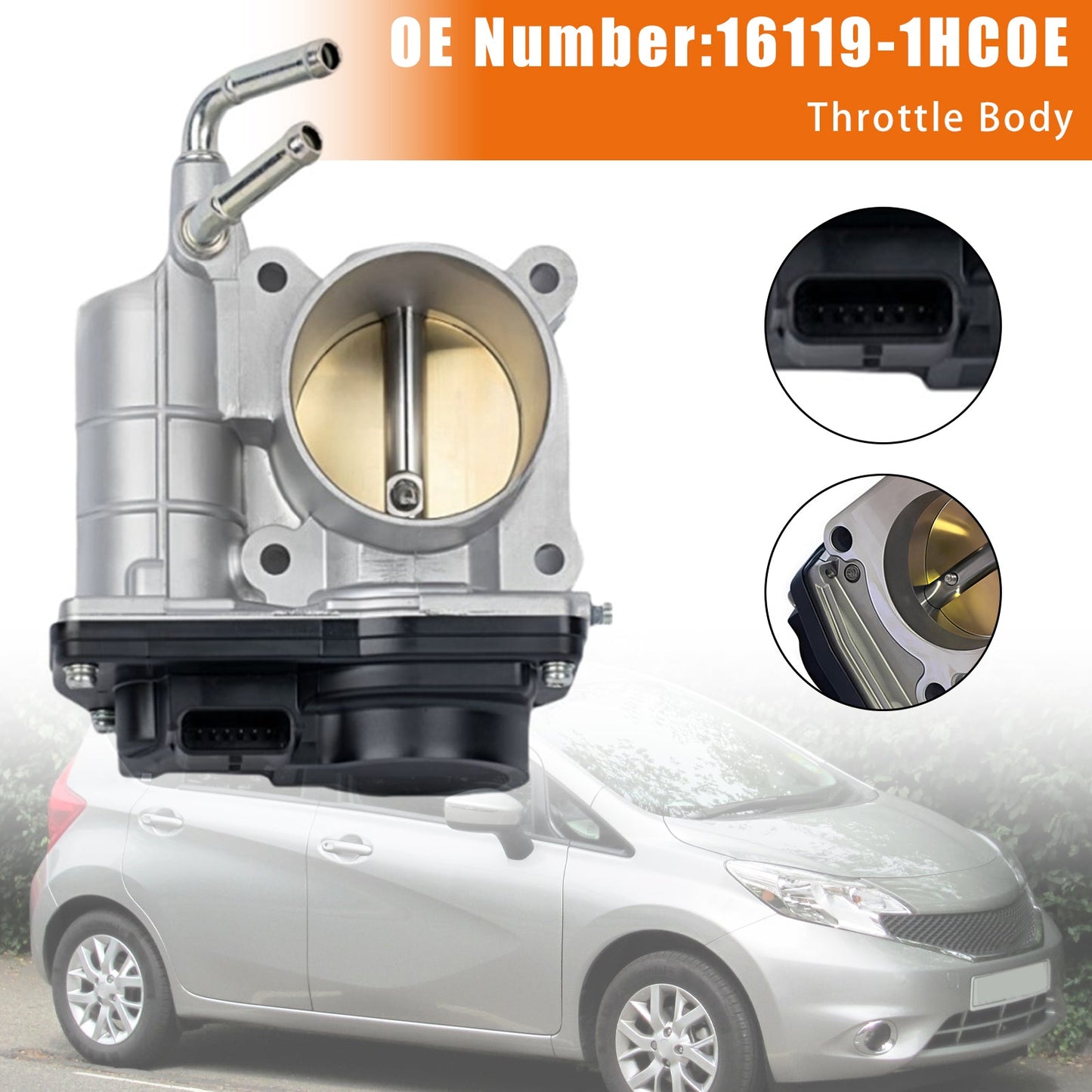Corpo farfallato 16119-1HC0E per motore Nissan HR12DE Micra K13 E12 2013-2016