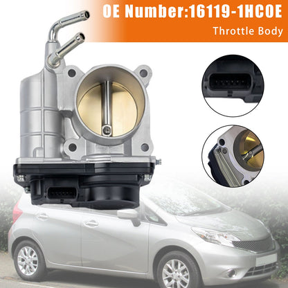 2011/03-2016/12 Per Nissan Micra IV K13 1.2 DiG-S 1198 cc, 72 KW, 98 CV Corpo farfallato 16119-1HC0E
