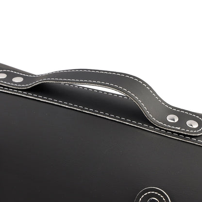 Borsa laterale in PU Borsa laterale Borsa da sella Colore abbinato Bagaglio Bianco per scooter Moto Bianco