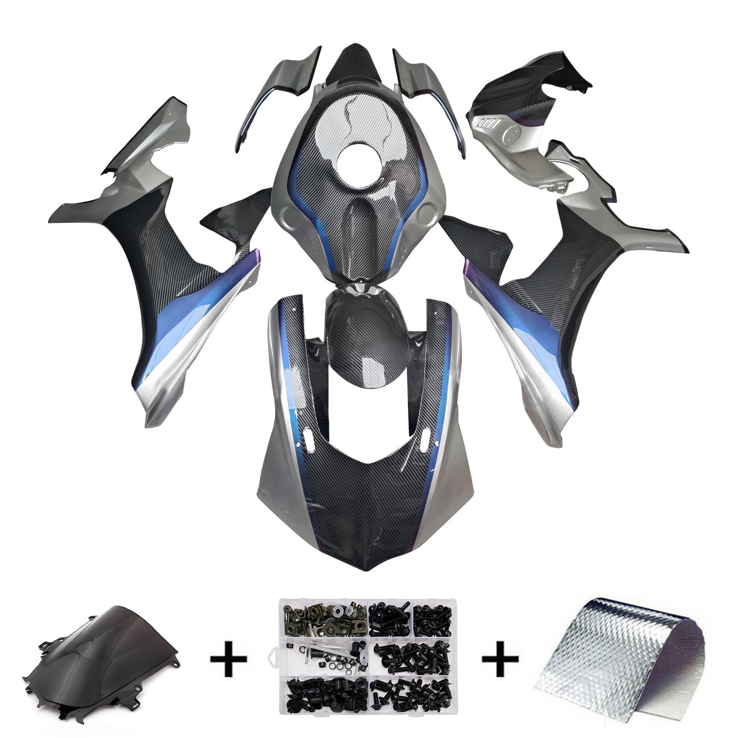 Kit carenatura iniezione plastica ABS per Yamaha YZFR1 YZF-R1 2015-2019