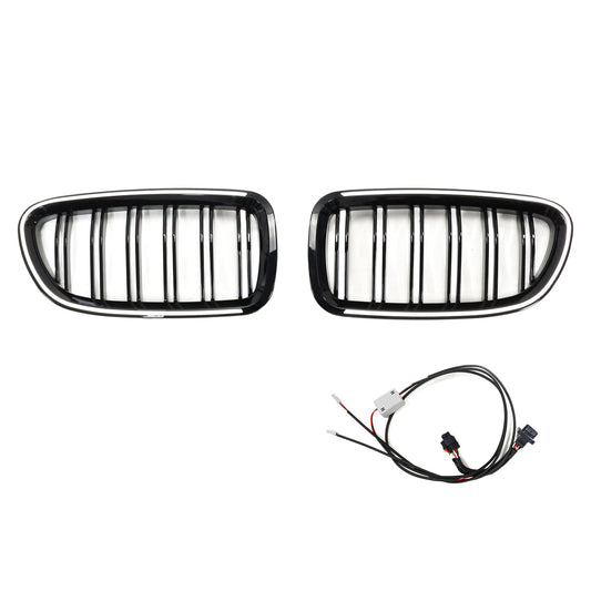 11.2009-02.2017 BMW Serie 5 F11 Touring Griglia paraurti a rene Griglia Nero lucido 51137203203 51137203204