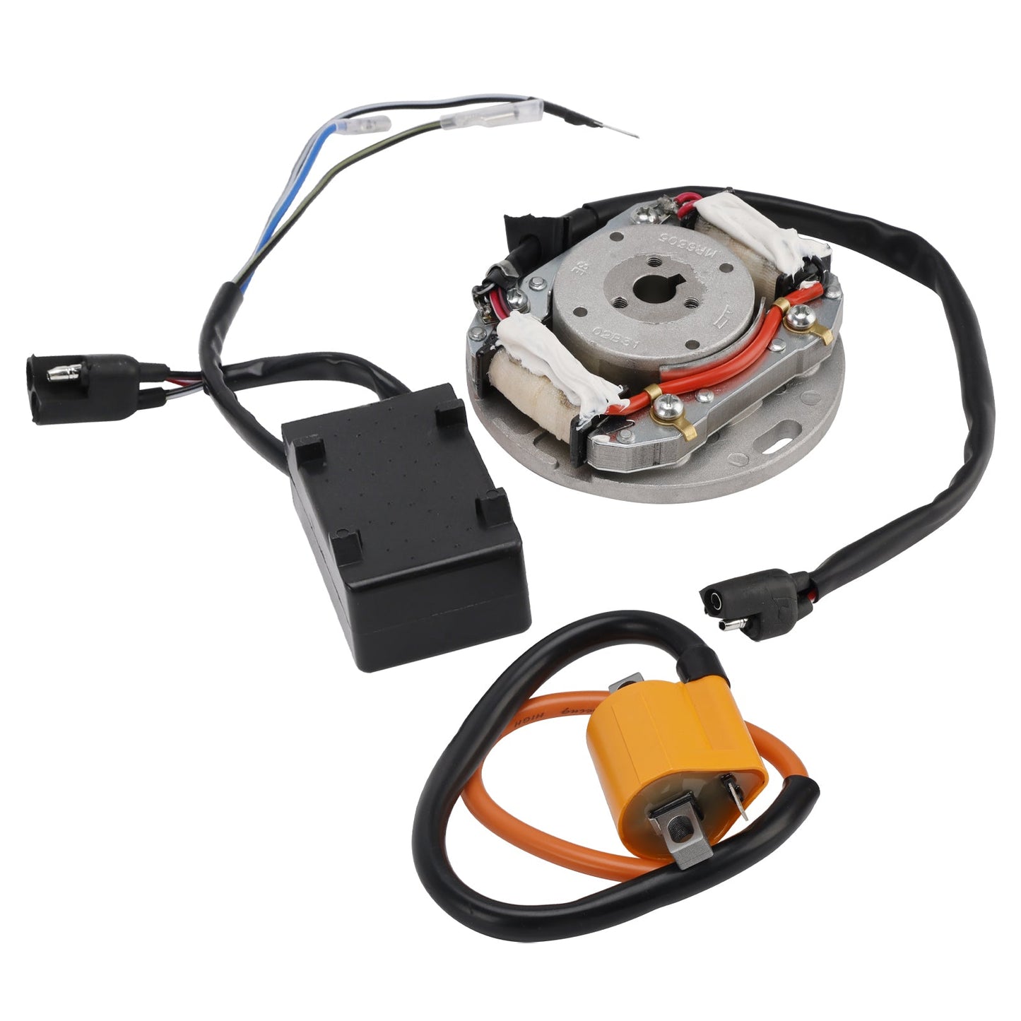 Kit bobina di accensione, volano, rotore, statore CDI per Suzuki RM80 RM85 1977-2023