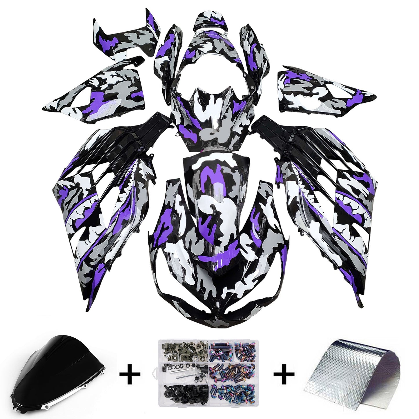 Kit carenatura iniezione adatto per Kawasaki ZX14R ZZR1400 2012-2025