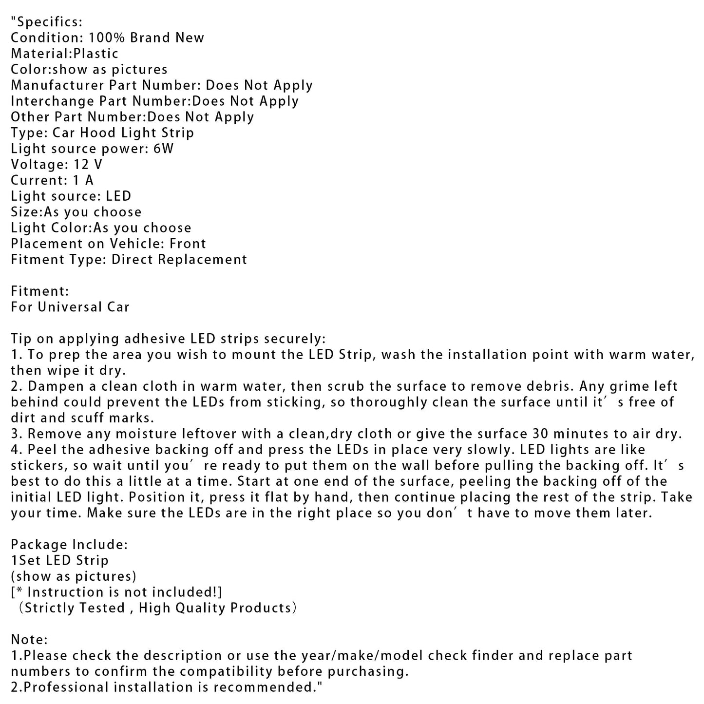 Striscia di luci diurne a LED per cofano auto con avvio dinamico flessibile della scansione