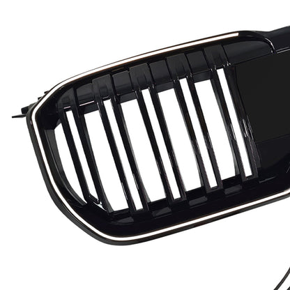 Griglia anteriore a doppio rene nera per paraurti, adatta a BMW X1 U11 U12 2023-2025