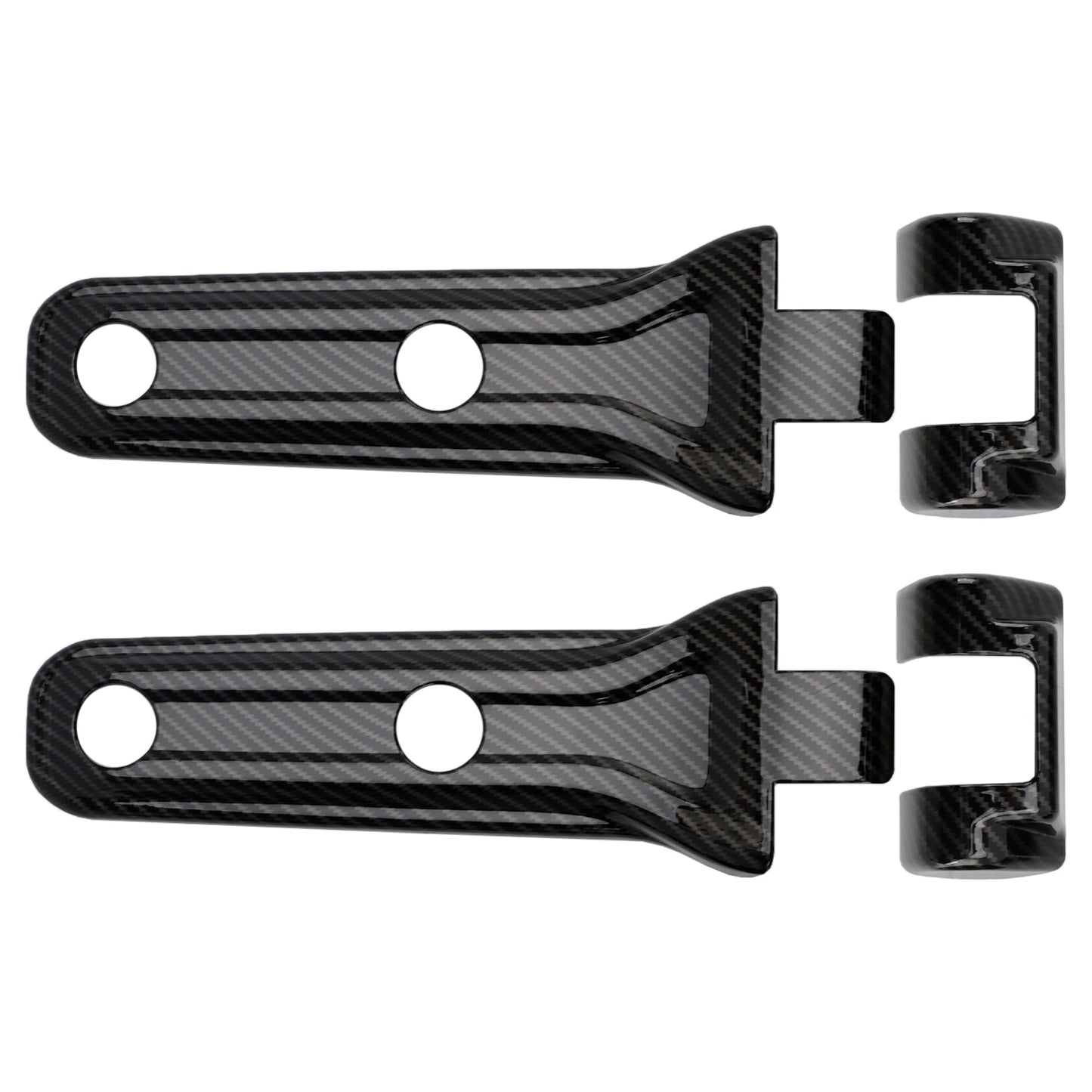 Rivestimento cerniera portellone posteriore in fibra di carbonio per Jeep Wrangler JL 2018-2024
