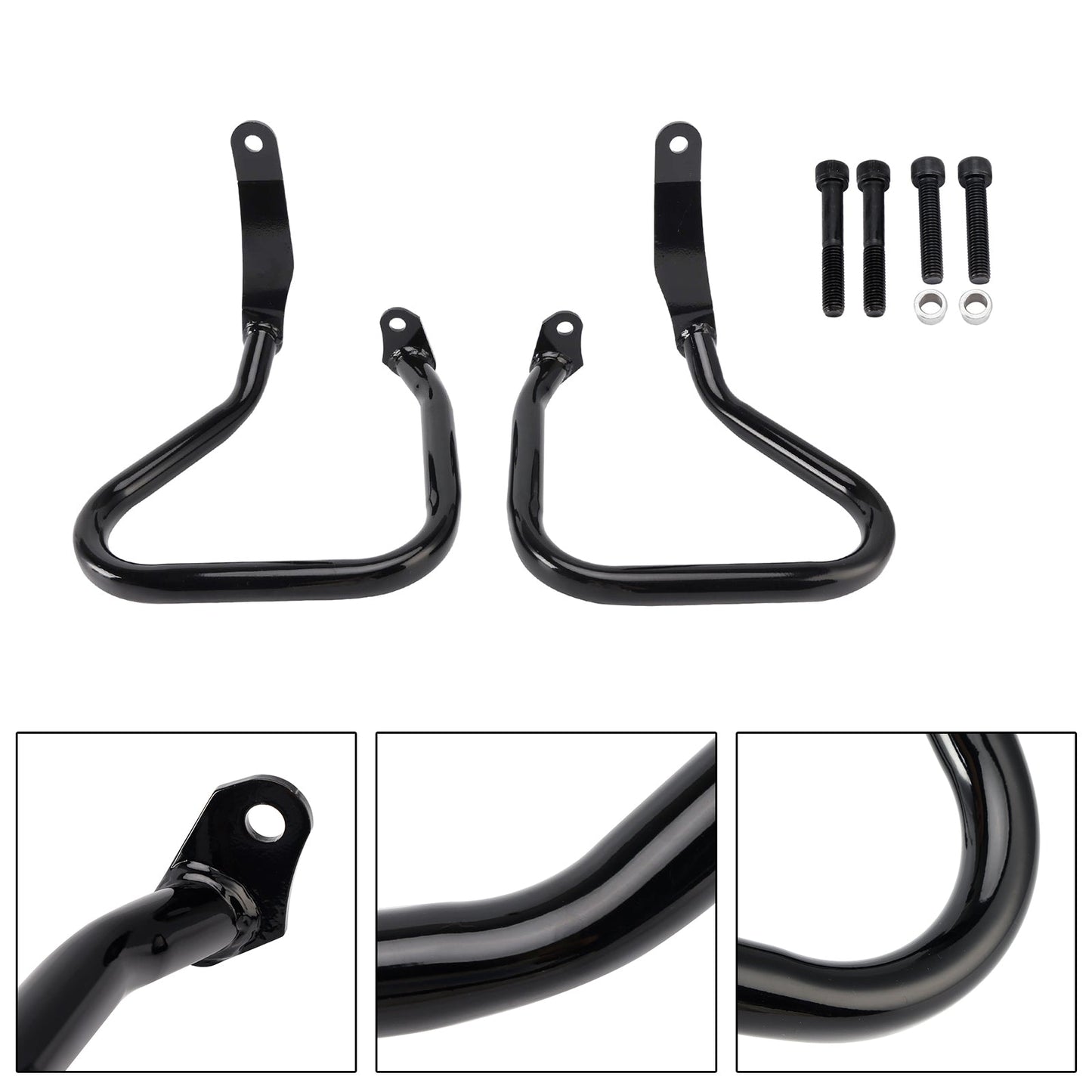 Protezione paraurti antiurto per telaio motore Low Rider Fxlrst 2022-2024, nera