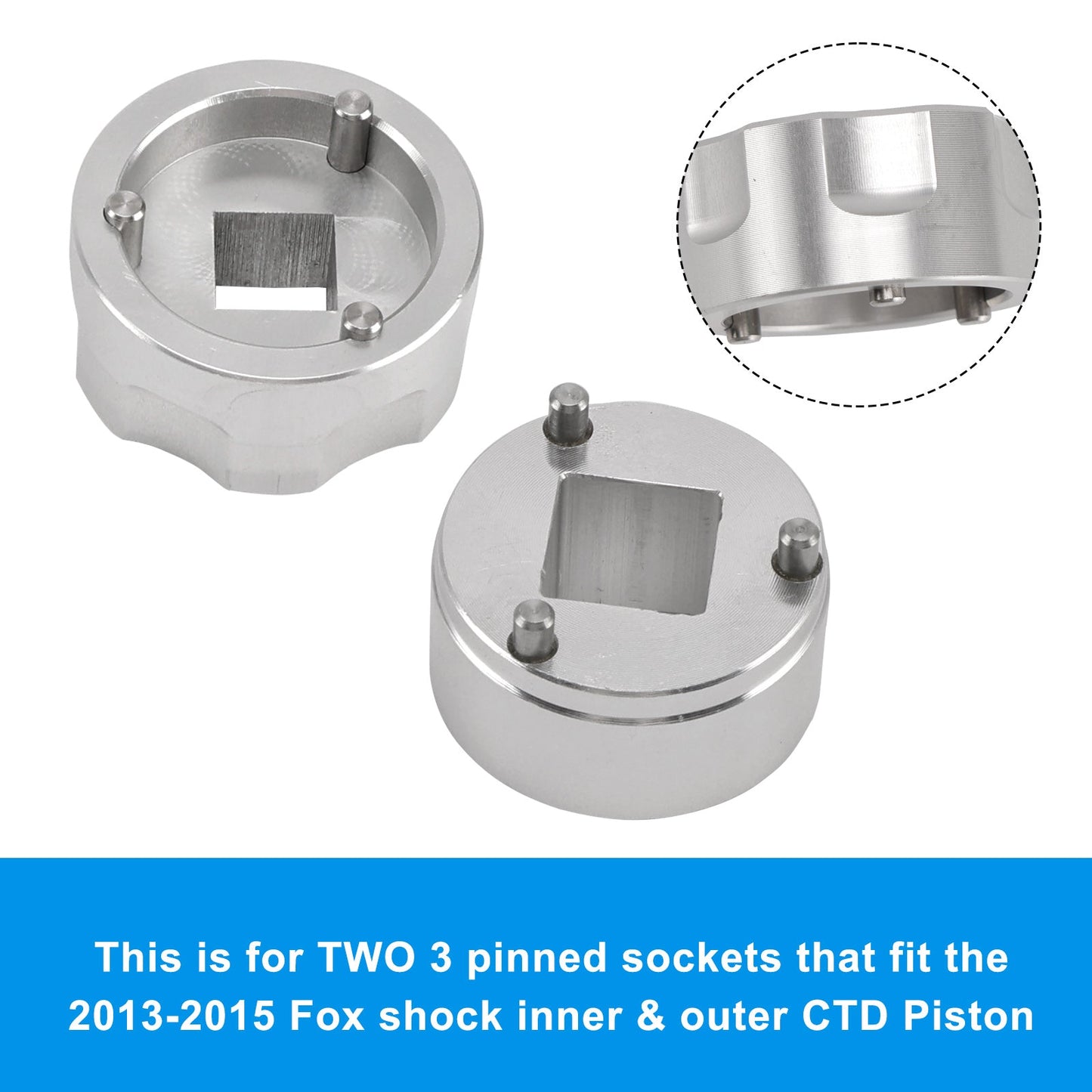 Set pistone CTD a 3 pin - Prese interne ed esterne 398-00-348 e 398-00-504 per Fox