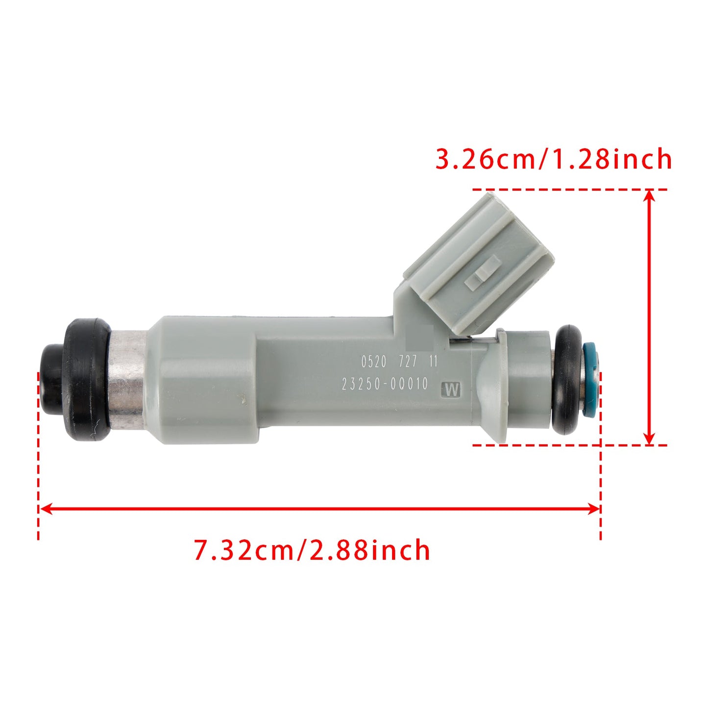 1 pz iniettore carburante per Toyota Citroen Peugeot 1.0 23209-09030 23250-0Q010