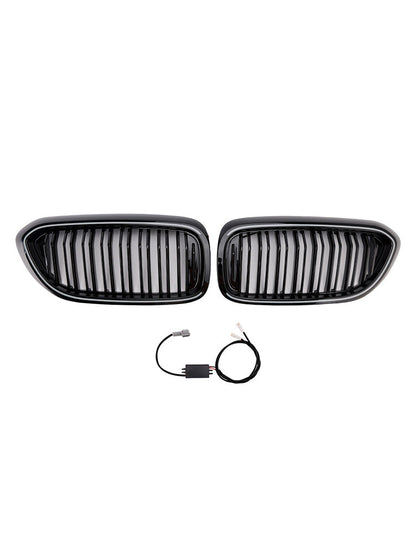 Griglia anteriore a doppio rene nera lucida per BMW Serie 5 G30 G31 2017-2020