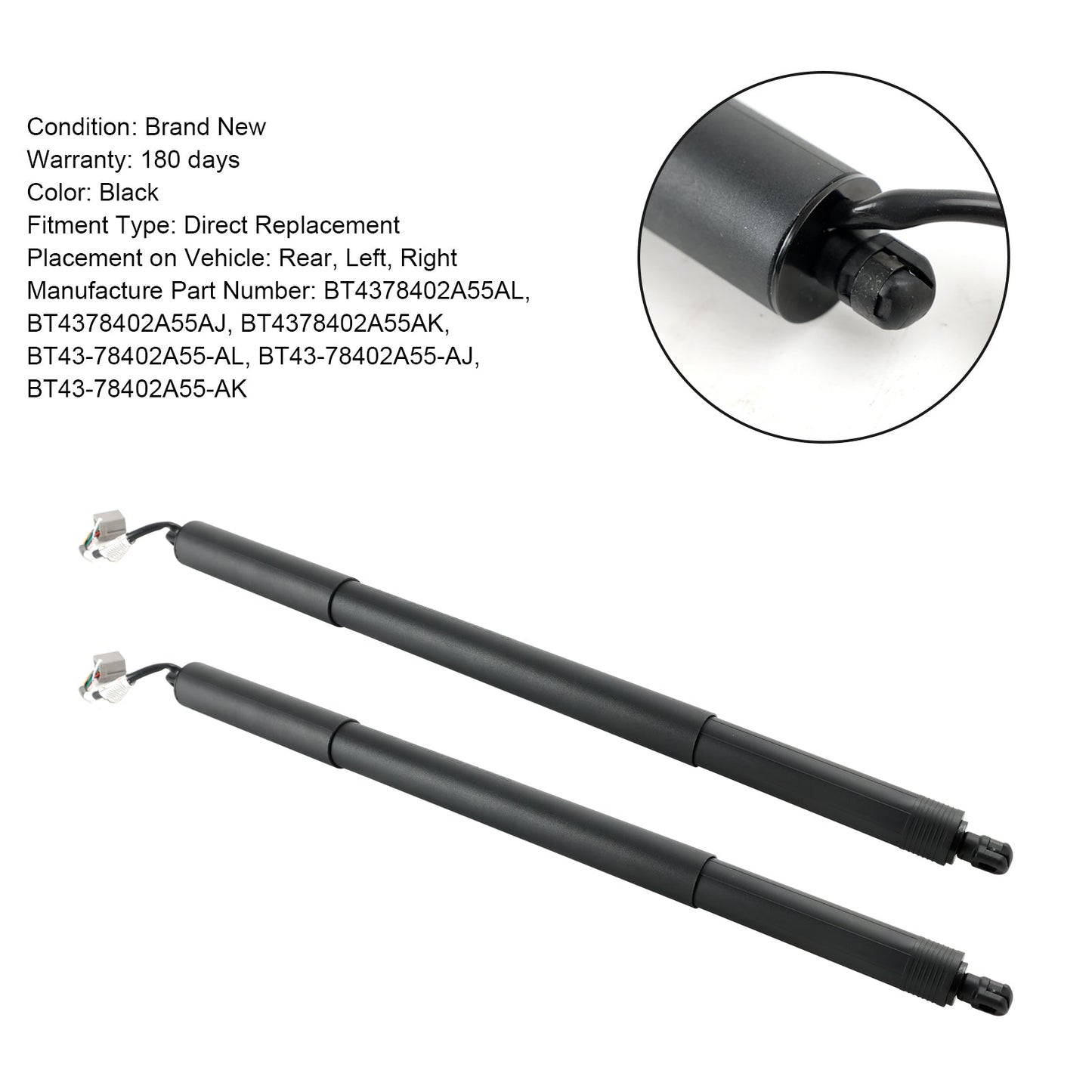 Supporti di sollevamento elettrico per portellone posteriore Ford Edge 2011-2015, 2 pezzi