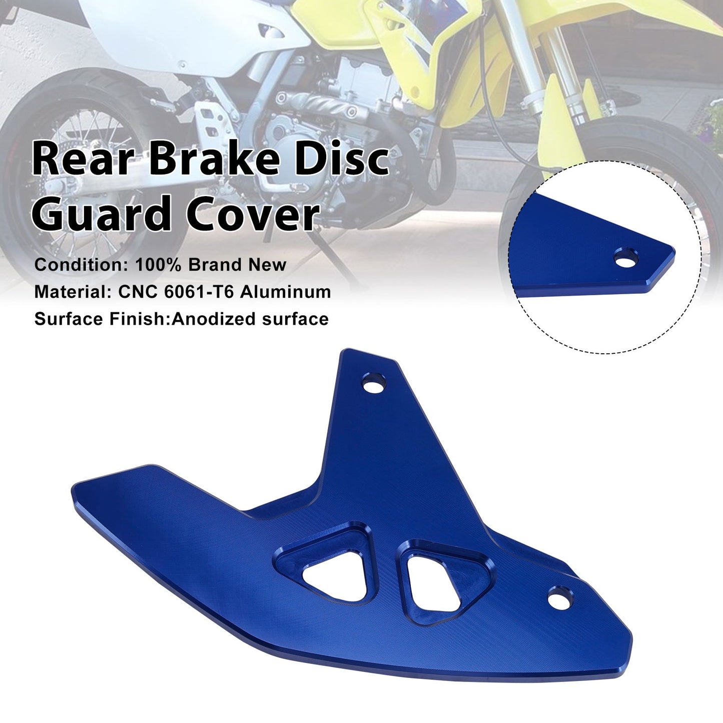 Copertura di protezione del disco freno posteriore per Suzuki DR-Z400SM 2000-2024 DRZ400/S/E