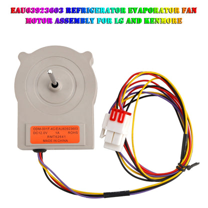 EAU63923603 Gruppo motore ventola evaporatore frigorifero per LG e Kenmore