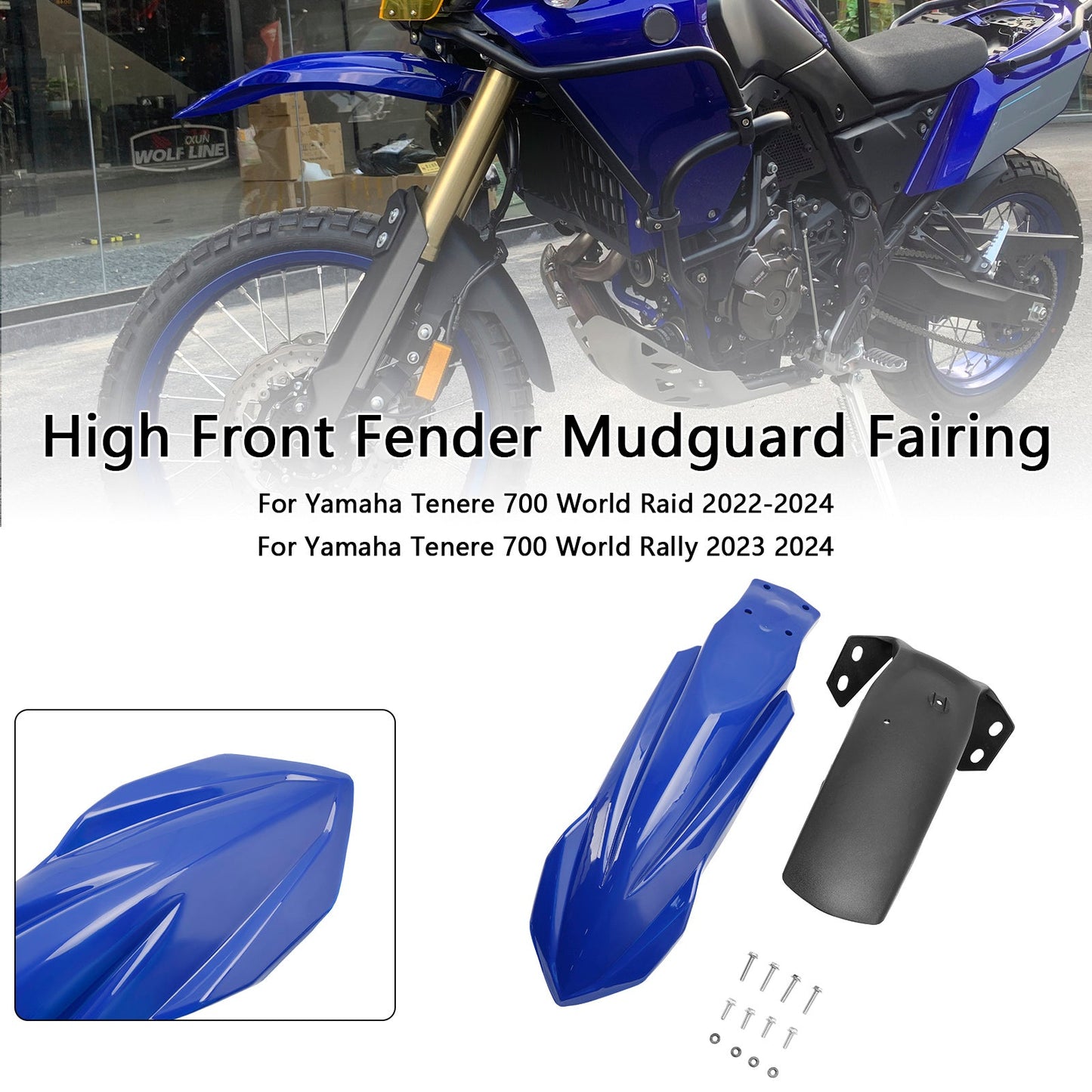 Parafango anteriore alto per Yamaha Tenere 700 2019-2026