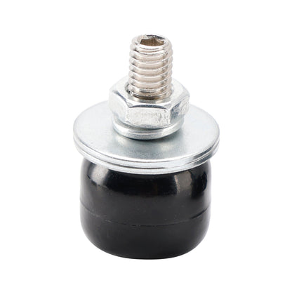 Bulloni per telaio targa con testa a teschio in plastica M6, ferramenta nera X2
