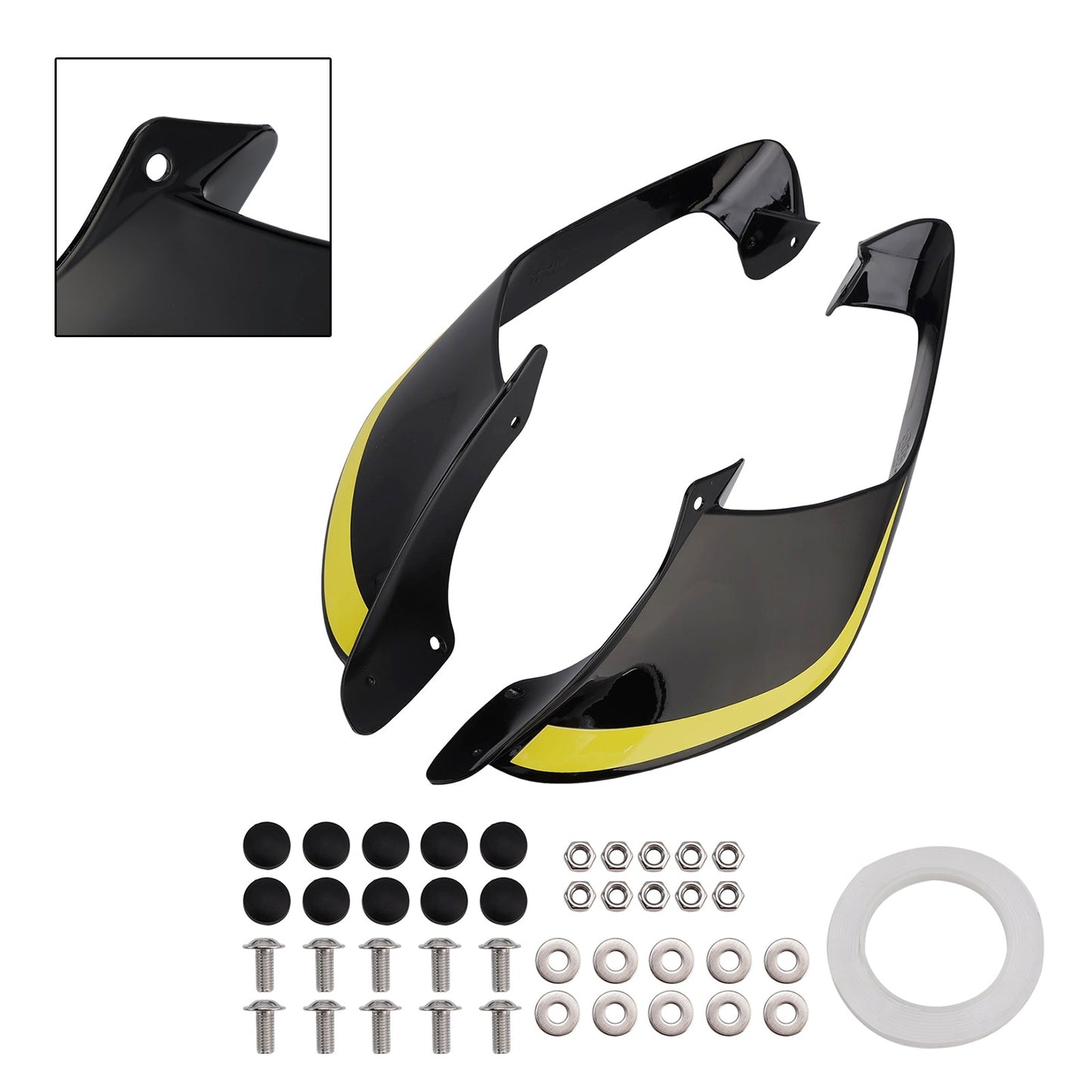 Alette laterali anteriori per Yamaha YZF R1 R1M 2021-2024, spoiler e carenatura