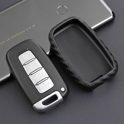 Custodia in pelle e silicone per chiave auto con fibbia per Hyundai e Smart (vecchie e vecchie)