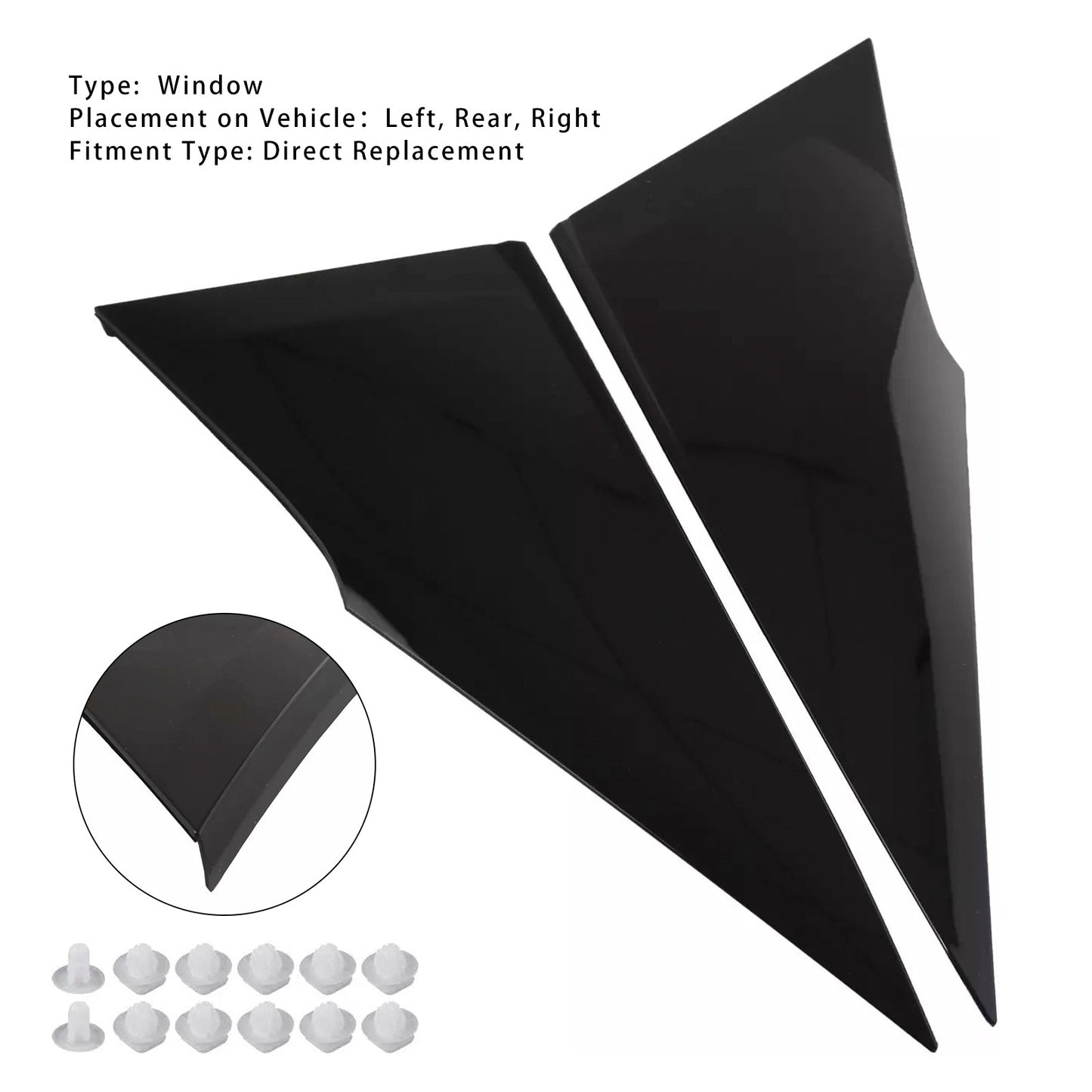 Modanature posteriori laterali Toyota Prius 2016-2022 2 pezzi 62505-47012 62506-47012