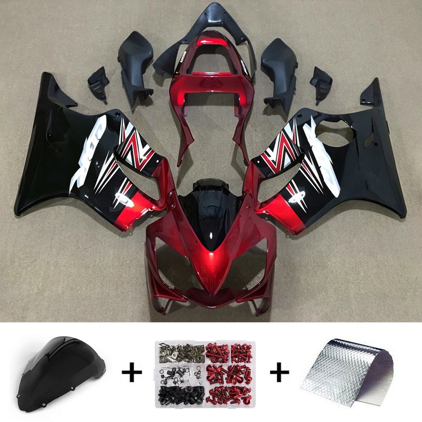 Kit di carene in plastica ABS stampate a iniezione per Honda CBR600 F4i 2001-2003