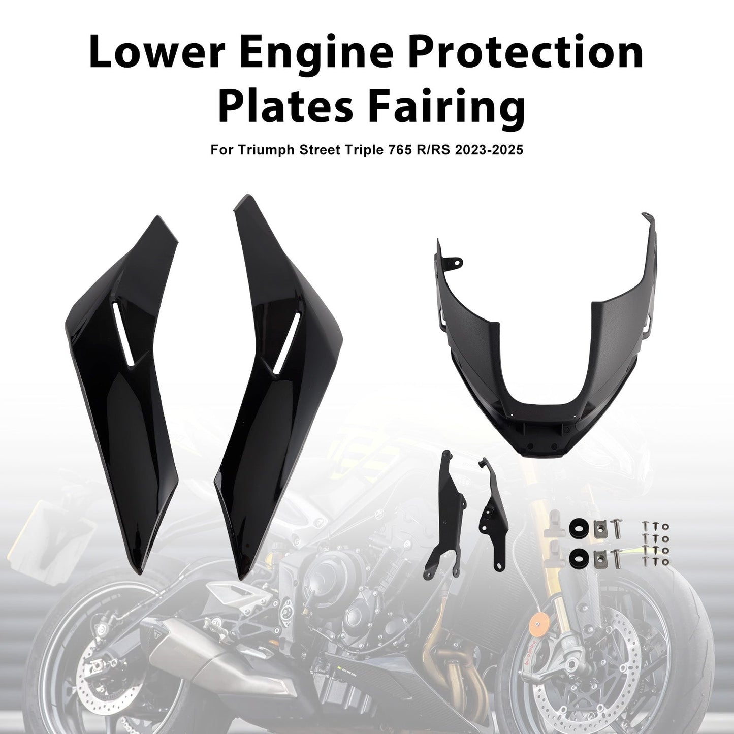 Pannelli inferiori del motore Street Triple 765 R/RS 2023-2025, carenatura protettiva