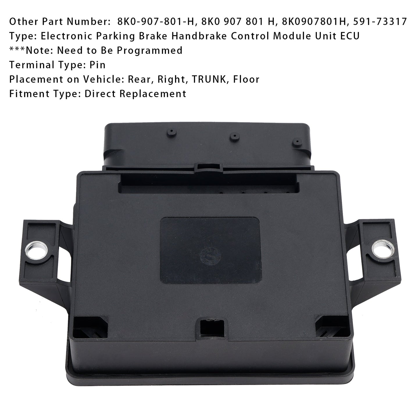 Modulo di controllo del freno a mano del freno di stazionamento elettronico ECU per Audi A4 S4 09-12