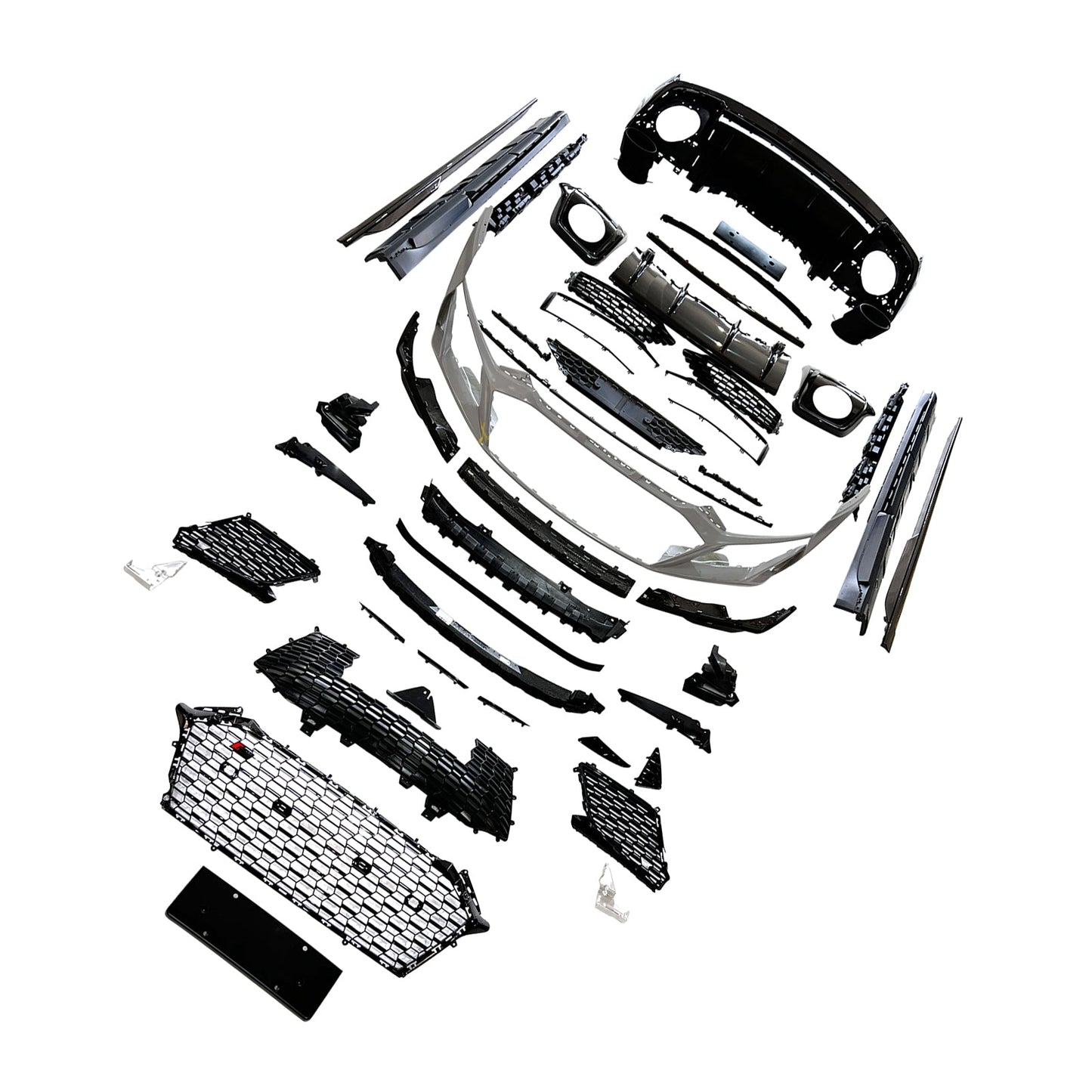 Kit carrozzeria paraurti in fibra di carbonio per Audi R8 4S 2016-2020, aggiornabile al modello 2021-2024.