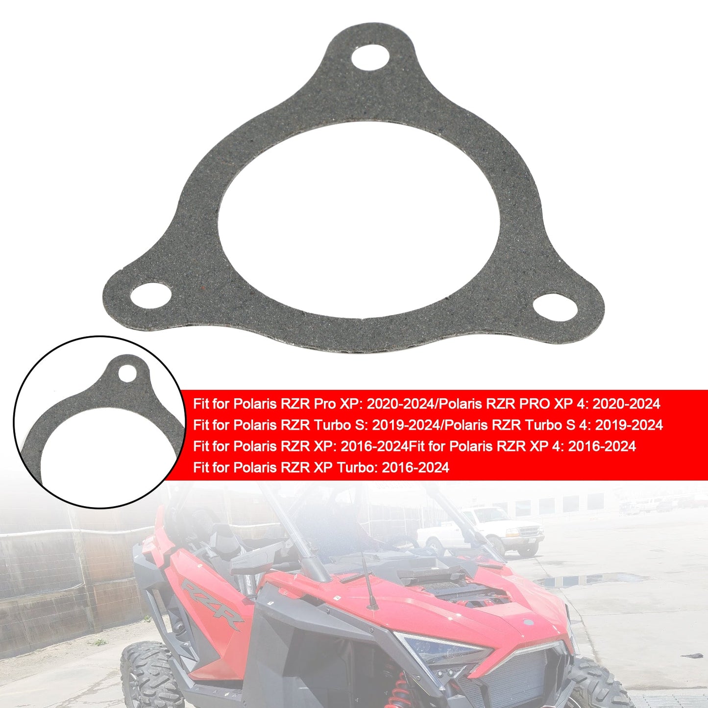 5814340 5814963 Guarnizione di scarico aggiornata per Polaris RZR Turbo XP PRO 2016-2023