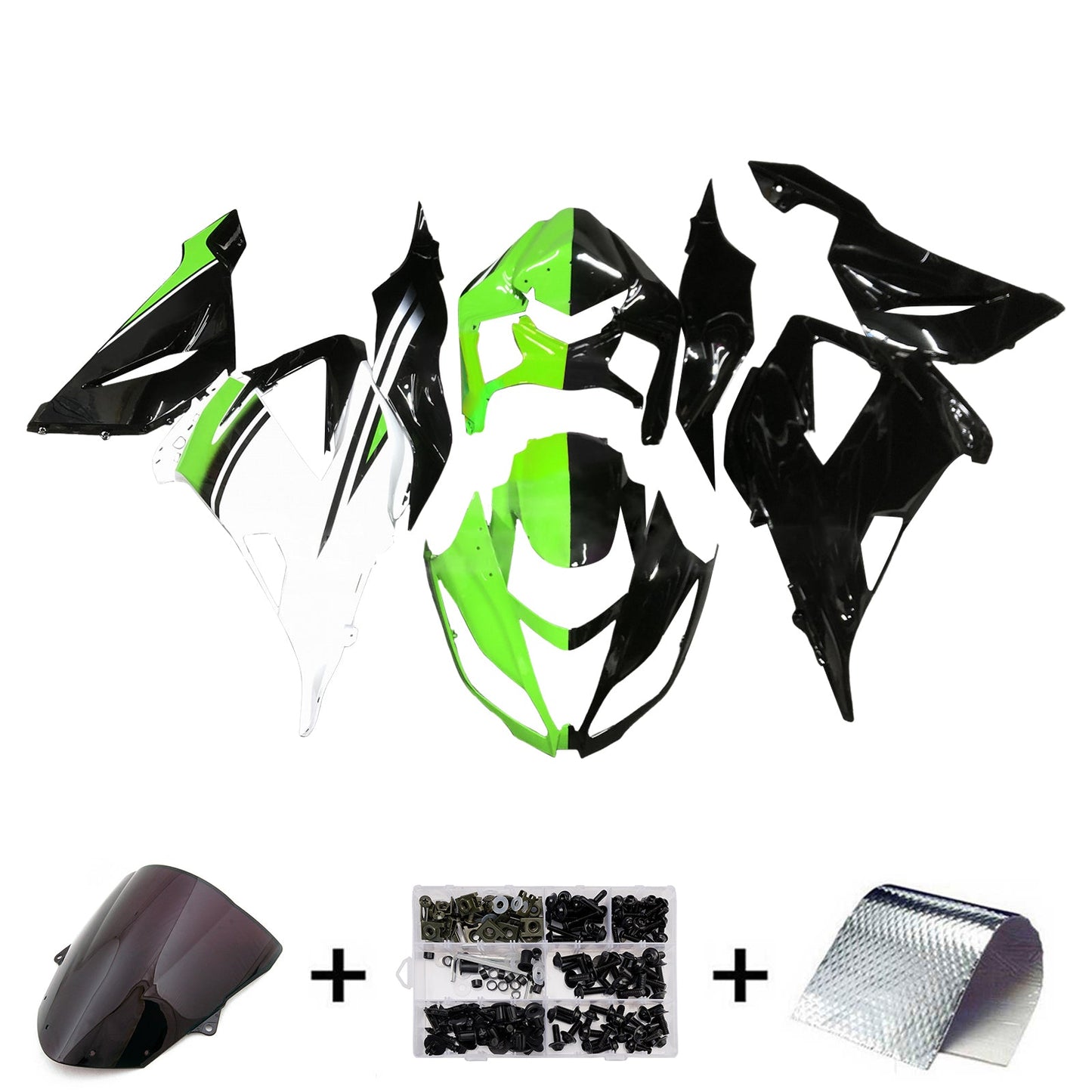 Kit carenatura iniezione in plastica ABS adatto per Kawasaki ZX6R 636 2013-2018