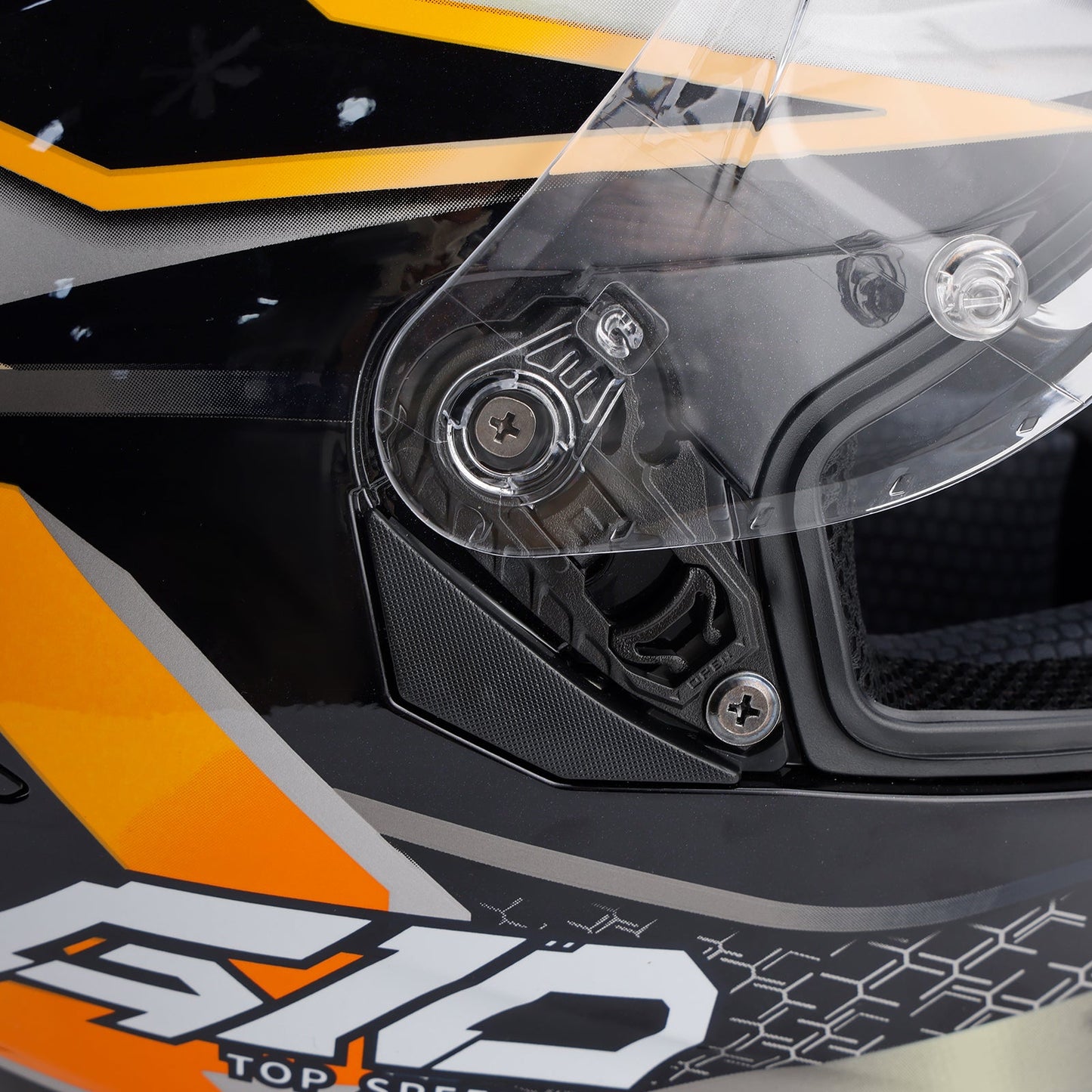 Casco da moto DOT per adulti Street Integrale Arancione