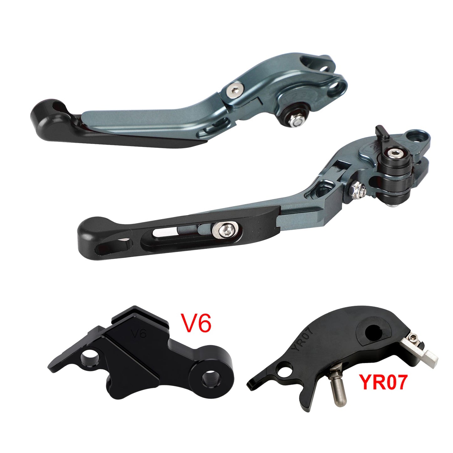 Leva freno frizione regolabile adatta per YAMAHA XSR900 XSR900GP MT-09 2024-2025