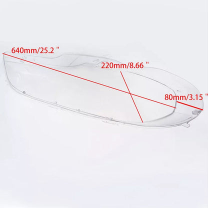 Coprilente trasparente per fari anteriori BMW X5 E70 2007-2013, sinistro e destro