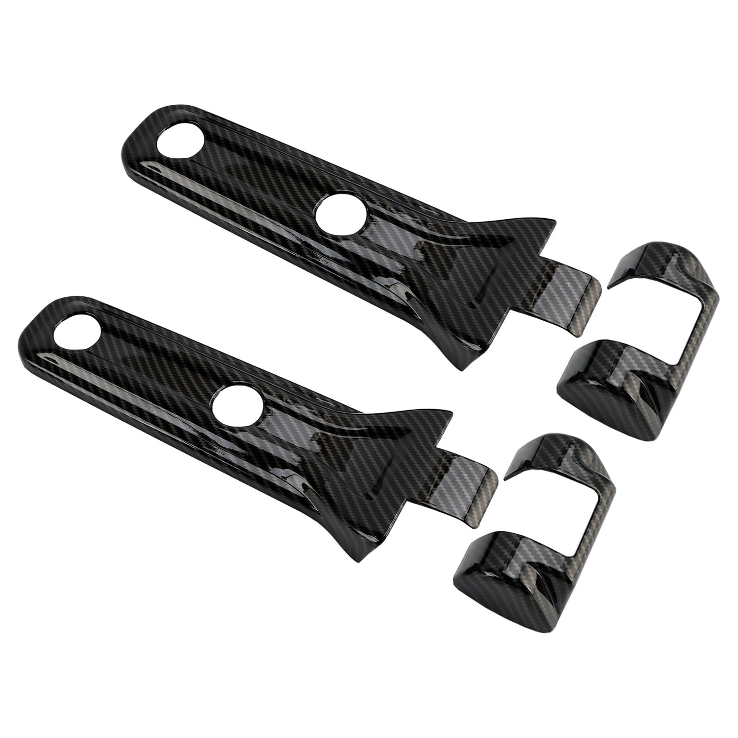 Rivestimento cerniera portellone posteriore in fibra di carbonio per Jeep Wrangler JL 2018-2024