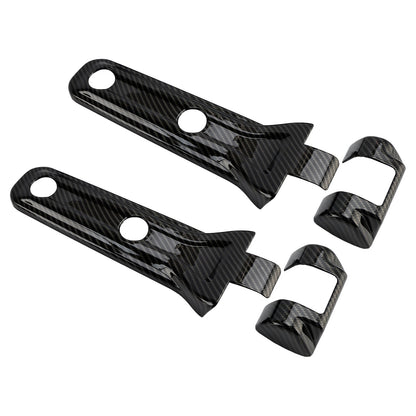 Rivestimento cerniera portellone posteriore in fibra di carbonio per Jeep Wrangler JL 2018-2024