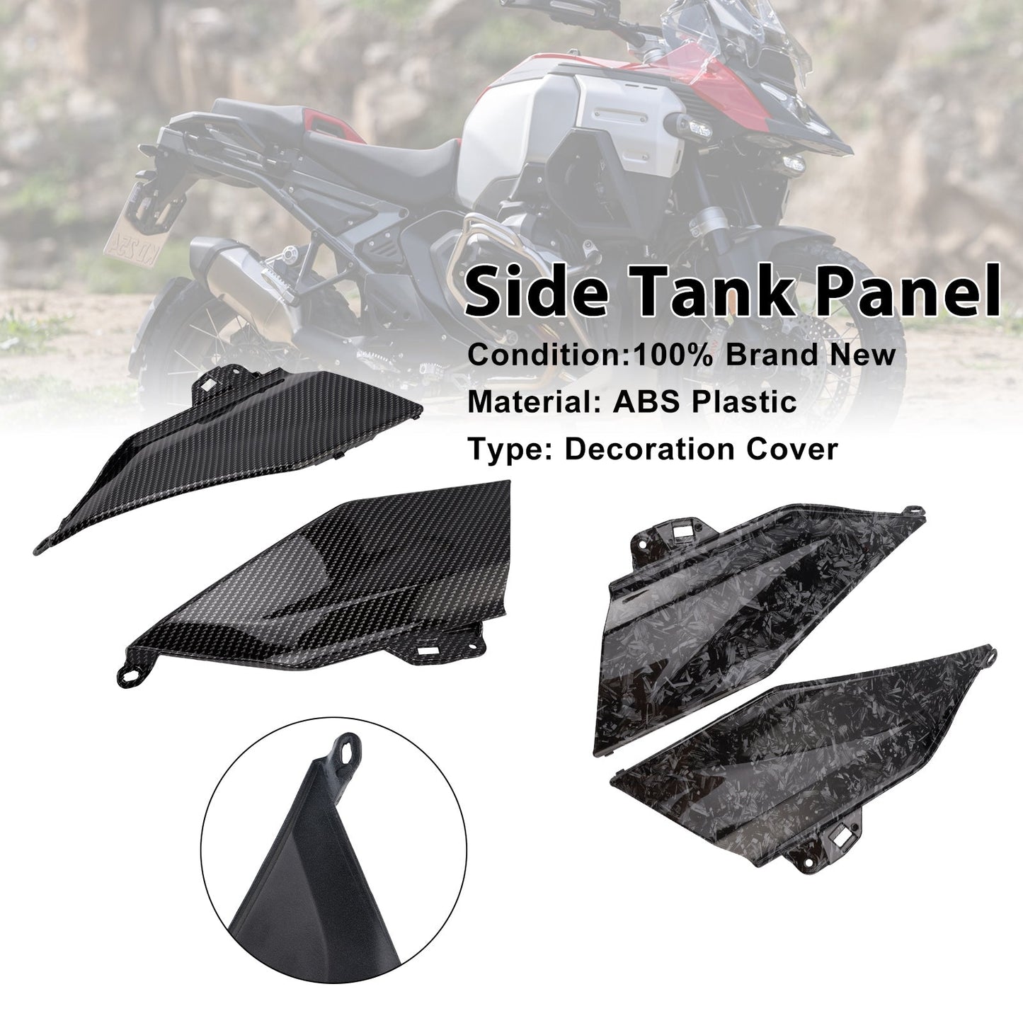 Carenatura del pannello centrale del serbatoio laterale BMW R1300GS 2024-2025