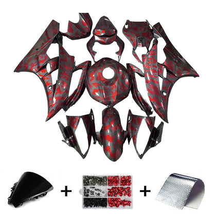 Kit carenatura iniezione plastica ABS per Yamaha YZFR6 YZF-R6 2006-2007