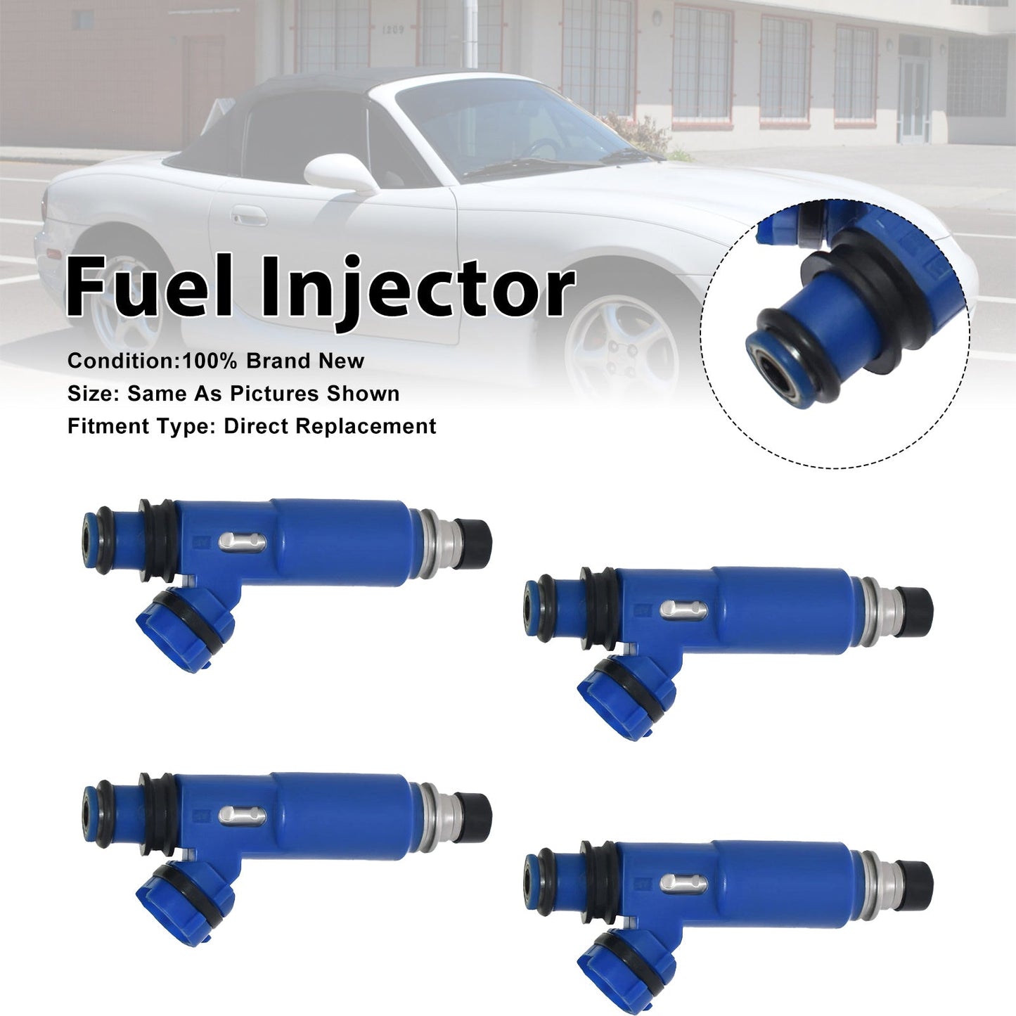 4 iniettori di carburante per Mazda MX-5 II 1998-2005 195500-3030 1955003030