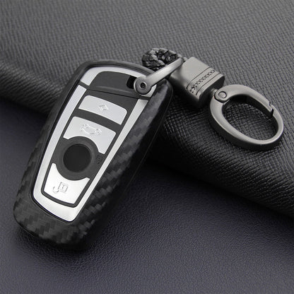 Custodia in pelle e silicone per chiave auto con fibbia per BMW Square