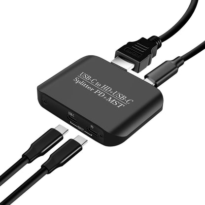 Adattatore 4K60TYPE-C a HDMI+TYPE-C Splitter di alimentazione per display diversi