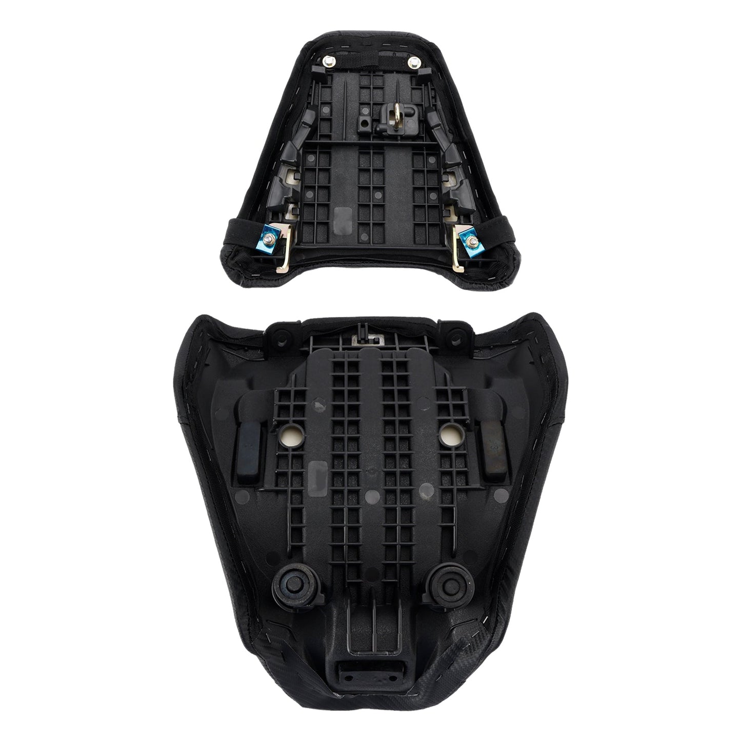 Kit sella conducente e passeggero 2024-2025 per Honda CB650R CBR650R, cuscino posteriore nero.