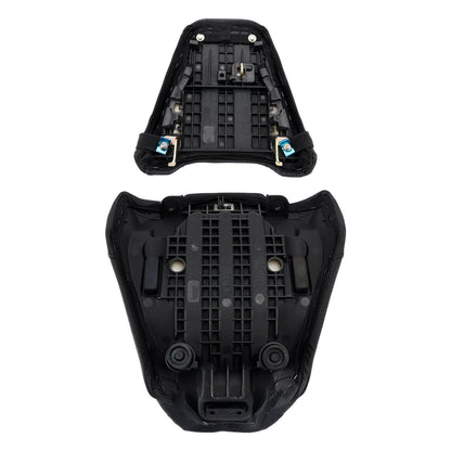 Kit sella conducente e passeggero 2024-2025 per Honda CB650R CBR650R, cuscino posteriore nero.
