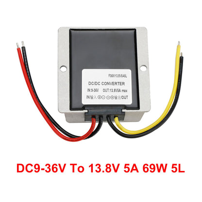 Regolatore di alimentazione per auto stabilizzatore di tensione impermeabile DC 9-36V a DC 13,8V 5A