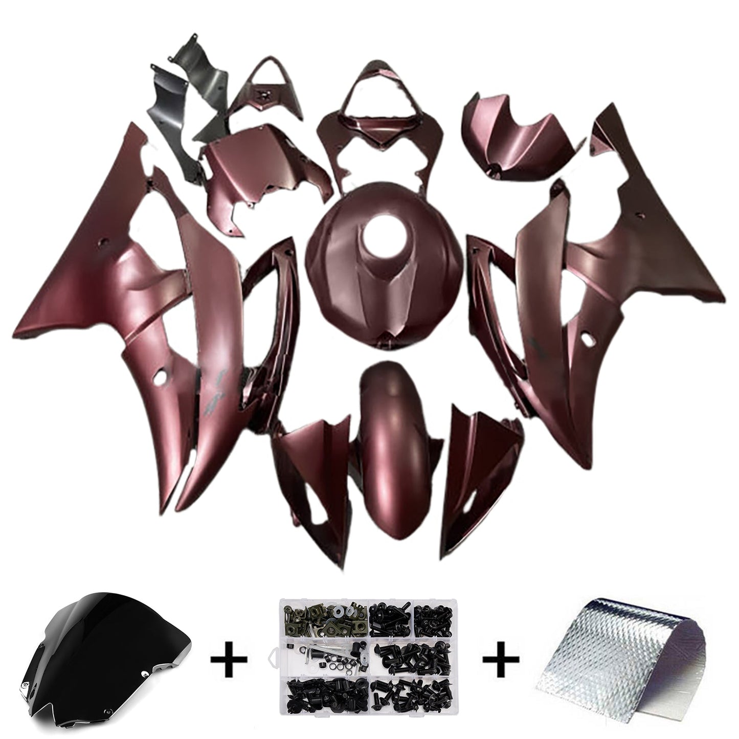 Kit carenatura iniezione plastica ABS per Yamaha YZFR6 YZF-R6 2008-2016