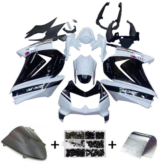 Kit di carenatura BODYWORK ABS in plastica adatta per Kawasaki EX250 Ninja250R 2008-2012