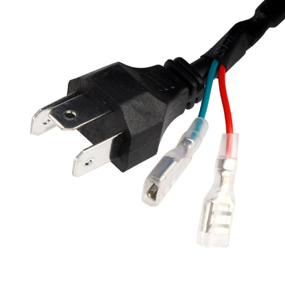 Faro anteriore da 5,75"" con faretto universale a 4 lampadine, adatto per moto, cromato