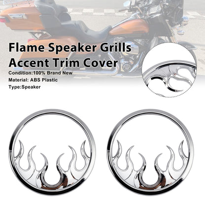 Griglie per altoparlanti Flame Accent Trim Cover per Touring Electra Glide Ultra Classic