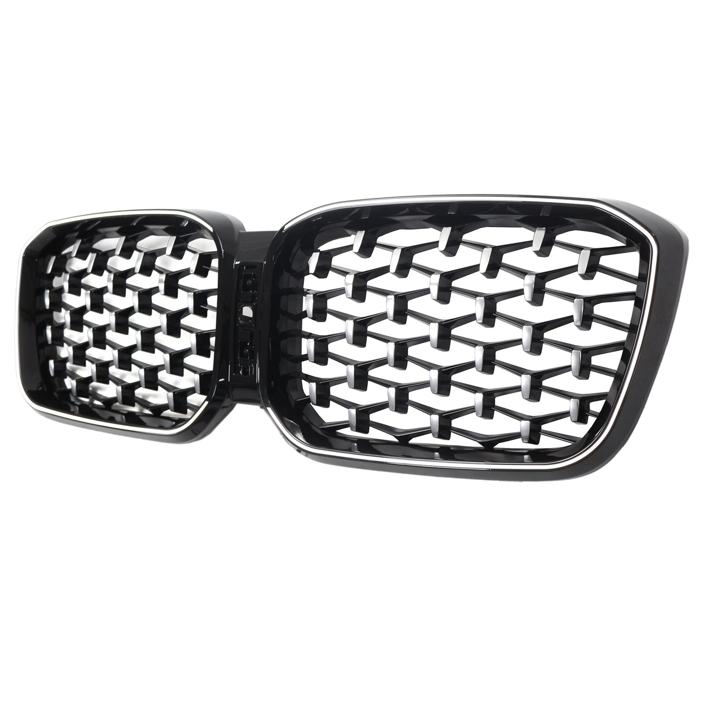 Griglia a rene per paraurti anteriore diamantata BMW X3 G01 X4 G02 2022-2025 cromata