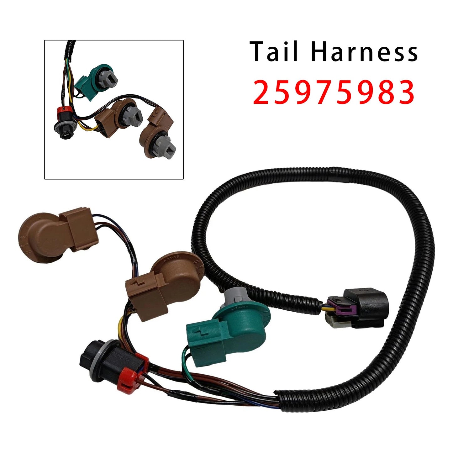 Cablaggio fanale posteriore 25975983 per GMC Yukon XL 1500 2500 2007-2014
