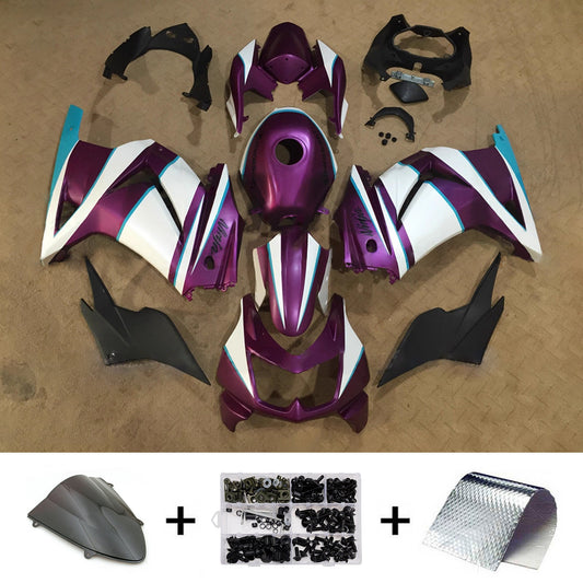Kit carenatura iniezione in plastica ABS adatto per Kawasaki EX250 Ninja250R 2008-2012